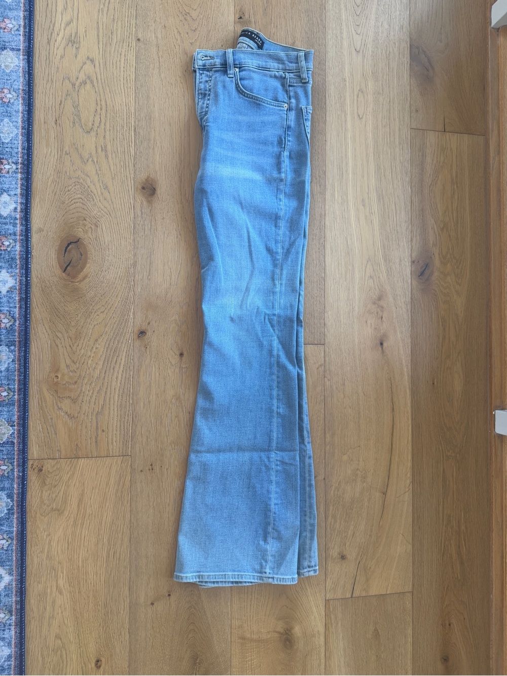 Veronica Beard Light Blue Boot-Cut Jeans